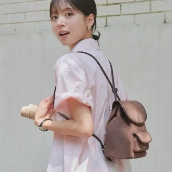 [BUNJANG] Stand Oil Ditto Backpack Chocolate Brown / 스탠드오일 디토 백팩 초코브라운