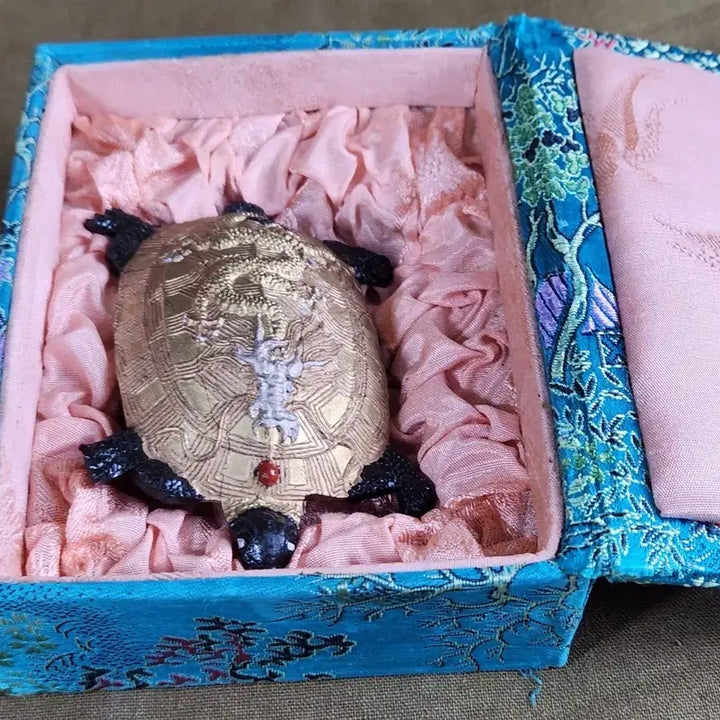 [BUNJANG] Chinese Ink Dragon Motif Turtleback Inkstone / 중국먹 거북등에 용문이 특징이다