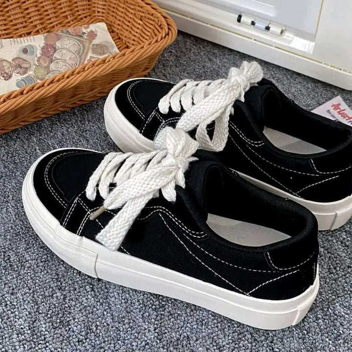 [BUNJANG] Comfortable Canvas Sneakers / 발편한 데일리 스니커즈