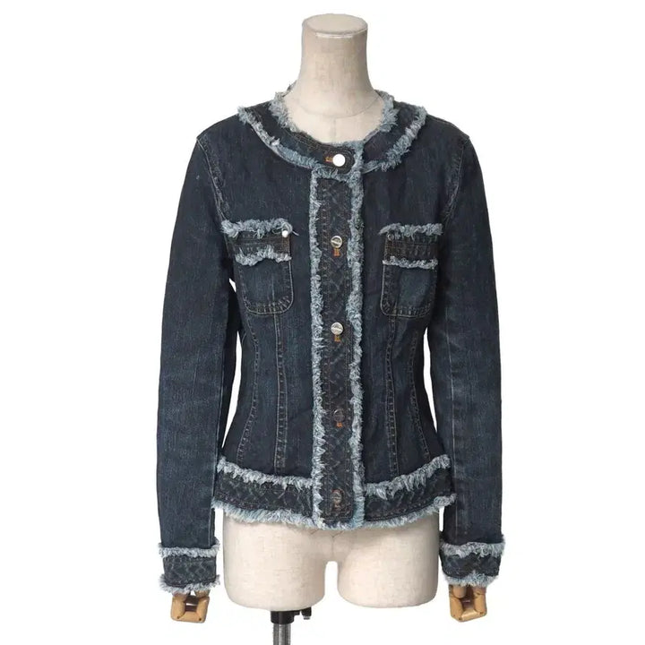 [BUNJANG] Courreges Distressed Denim Jacket / courreges distressed denim jacket