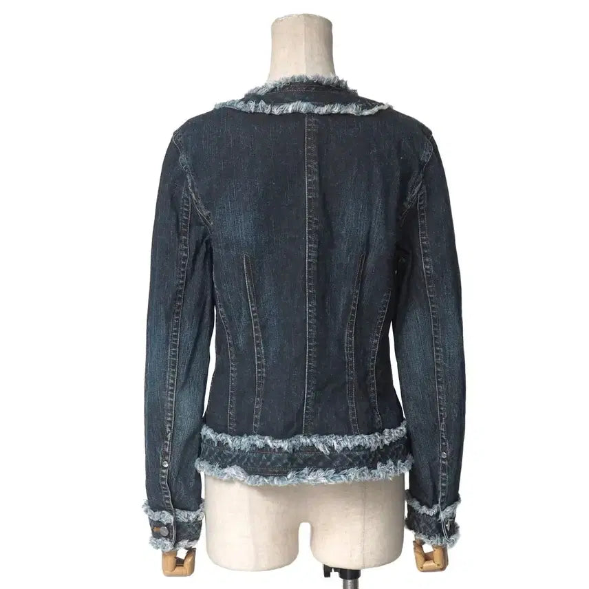 [BUNJANG] Courreges Distressed Denim Jacket / courreges distressed denim jacket