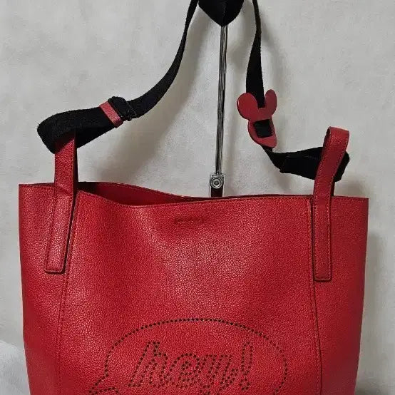 [BUNJANG] Beanpole Red Leather Tote Bag / 빈폴 레드 가죽 토트백 겸 숄더백