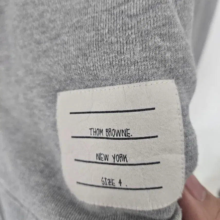 [BUNJANG] Thom Browne Hooded Zip-up Jacket (4) / 톰브라운 후드집업 사선완장 4사이즈