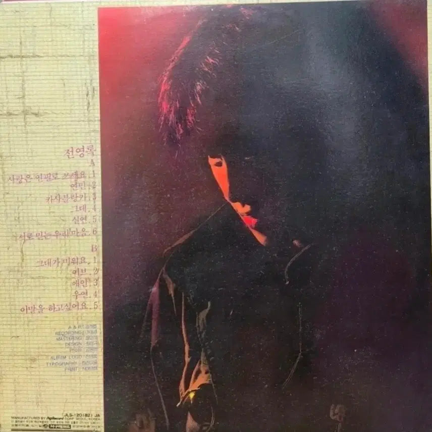 [BUNJANG] Jeon Young Rok LP Record / 전영록 LP