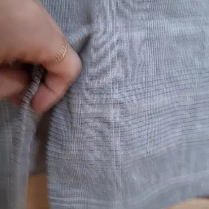 [BUNJANG] ME:SENSE Linen Check Double Jacket / ME:SENSE 린넨 체크 더블 자켓