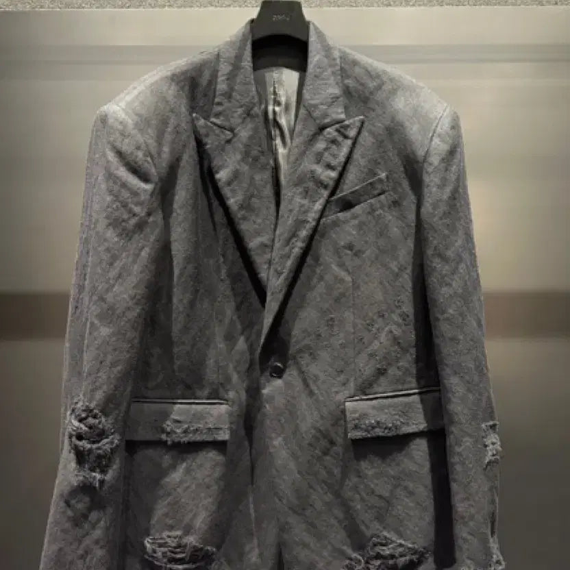 [BUNJANG] Juun.J 23FW Distressed Blazer 46 Size / 준지 23fw 디스 블레이저 46사이즈
