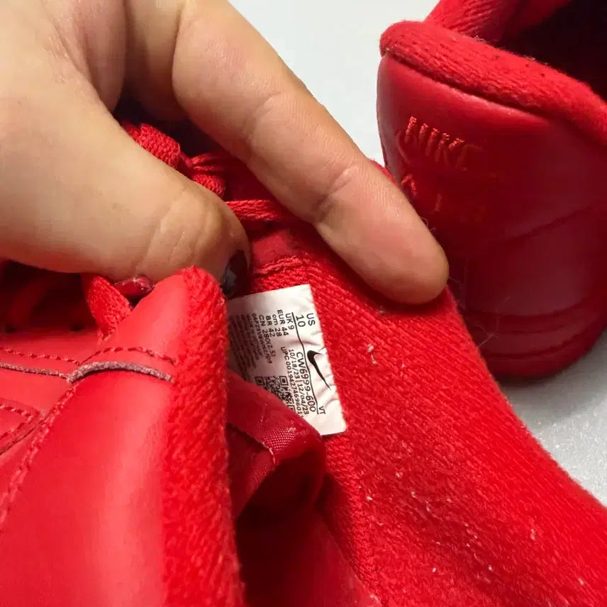 [BUNJANG] Nike Air Force Triple Red Sneakers / 나이키 에어포스 트리플레드 280 (박스X)