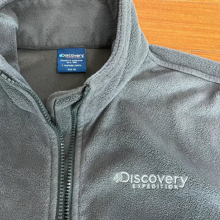 [BUNJANG] Discovery Fleece Zip-up Gray / 디스커버리 후리스 집업 그레이