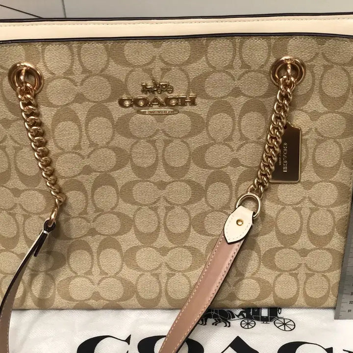 [BUNJANG] COACH Kami Chain Tote Bag / 코치 COACH 코치가방 체인 토트