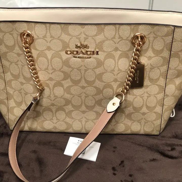 [BUNJANG] COACH Kami Chain Tote Bag / 코치 COACH 코치가방 체인 토트