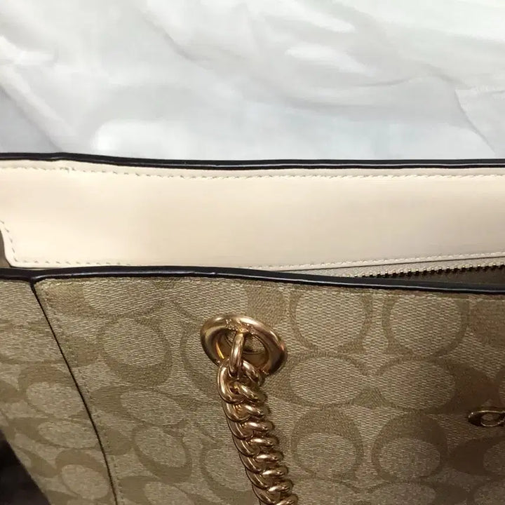 [BUNJANG] COACH Kami Chain Tote Bag / 코치 COACH 코치가방 체인 토트