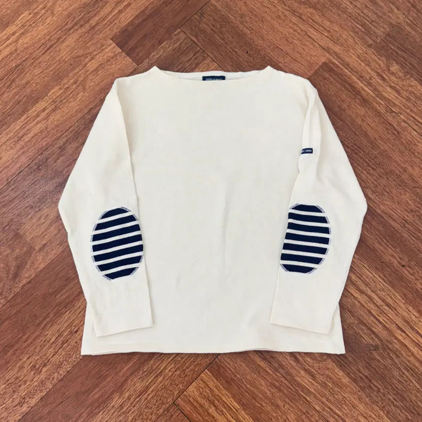[BUNJANG] Saint James Elbow Patch T-shirt (Women&