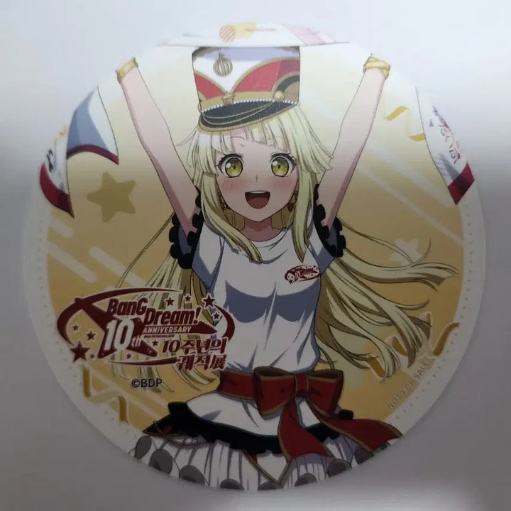 [BUNJANG] BanG Dream! Mashiro 10th Anniversary Signed Shikishi / 뱅드림! 10주년 마시로 싸인 색지 + 코스터