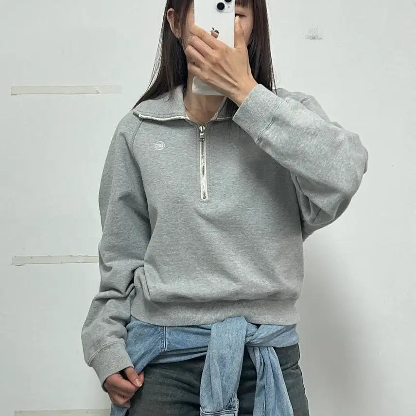 [BUNJANG] RECTO RC Logo Half Zip Sweatshirt / 렉토 RC 로고 하프 집업 스웻셔츠 맨투맨
