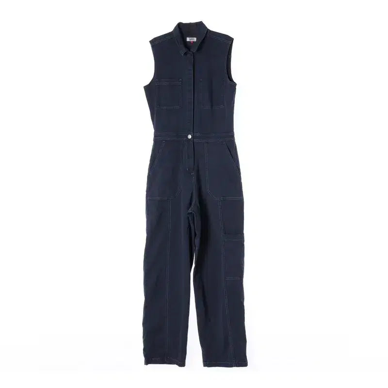 [BUNJANG] Tommy Jeans Sleeveless Work Jumpsuit / 타미진스 네이비 슬리브리스 워크 점프수트 S