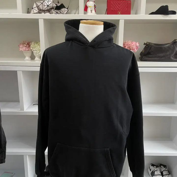 [BUNJANG] Balenciaga Back Logo Hoodie (L) / [새상품급,105-110] 발렌시아가 백로고 후드티 오버핏