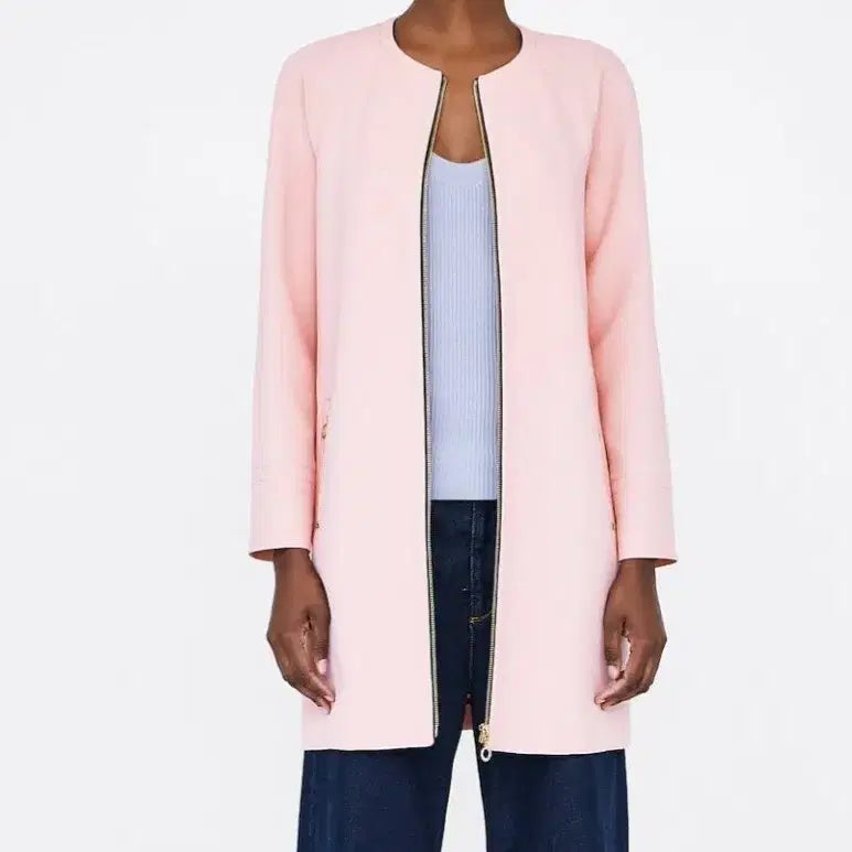[BUNJANG] ZARA Pink Blazer Jacket / 44~55 새상품 자라 여성 핑크 자켓 정장 점퍼 재킷 새제품 핑크색