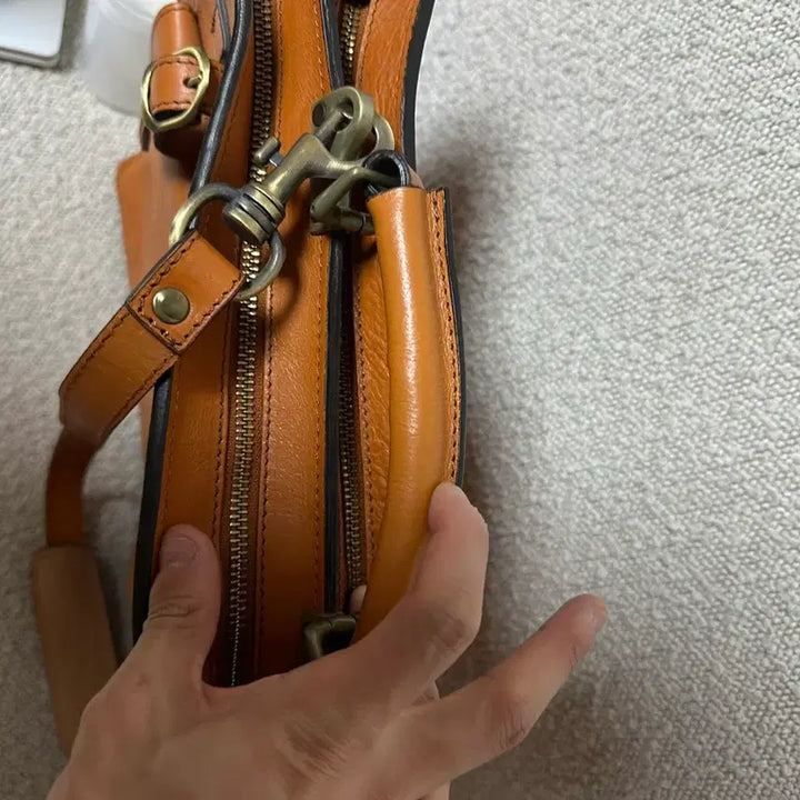 [BUNJANG] Tuscany Leather Italian Leather Briefcase / Tuscany Leather 이태리 가죽 서류 가방 브라운 팝니다