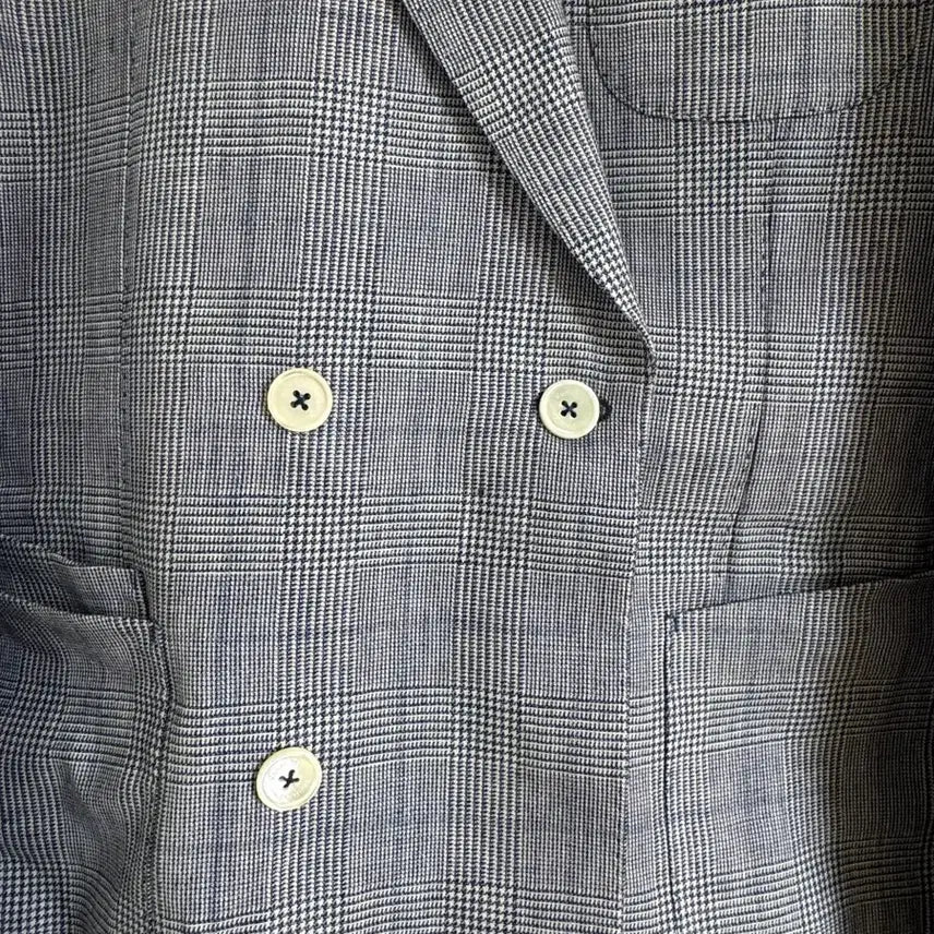 [BUNJANG] VanHart Di Albazar Linen Double Jacket / 반하트 디 알바자 린넨 더블 자켓