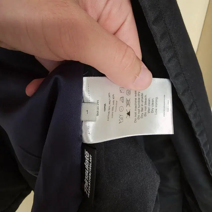 [BUNJANG] Ourselfs Insulation Gabardine Duffle Coat Black / [1] 아워셀브스 인슐레이션 개버딘 더플 코트 블랙 ourselves