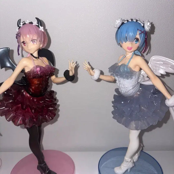 [BUNJANG] Re:Zero Rem Ram Angel Devil Figure Bundle Set / 리제로 렘 람 천사 악마 피규어 양도