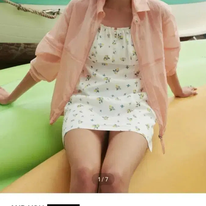 [BUNJANG] AND YOU Windbreaker Salmon Pink / 앤유 윈드브레이커 살몬핑크