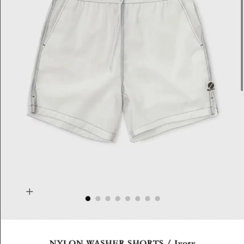 [BUNJANG] Heritagefloss Nylon Washer Shorts White S / 헤리티지플로스 heritagefloss 숏팬츠 화이트 S