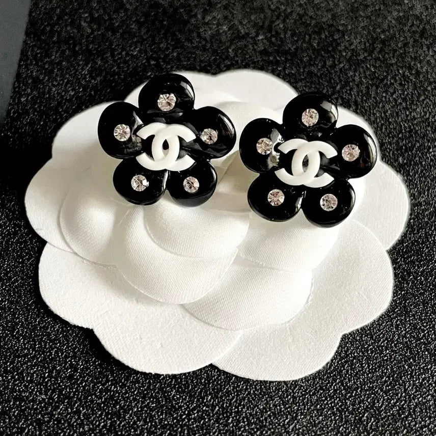 [BUNJANG] Chanel Flower Cubic Earrings / 샤넬 귀걸이