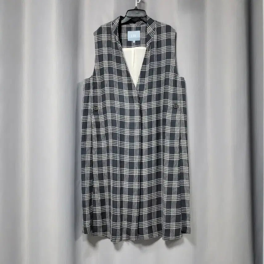 [BUNJANG] LBL 100% Linen Vest / LBL 체크 린넨100 조끼