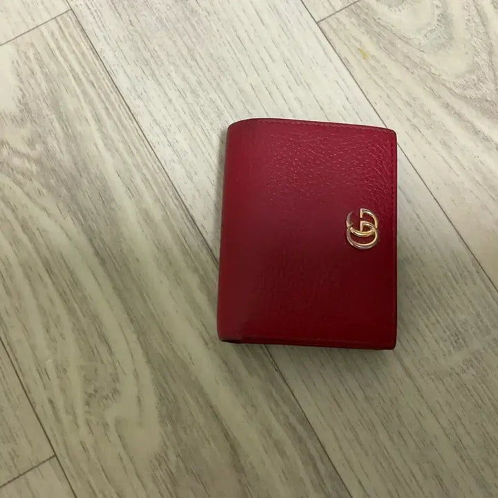 [BUNJANG] Gucci Marmont Red Bifold Wallet / 구찌 마몬트 반지갑 레드