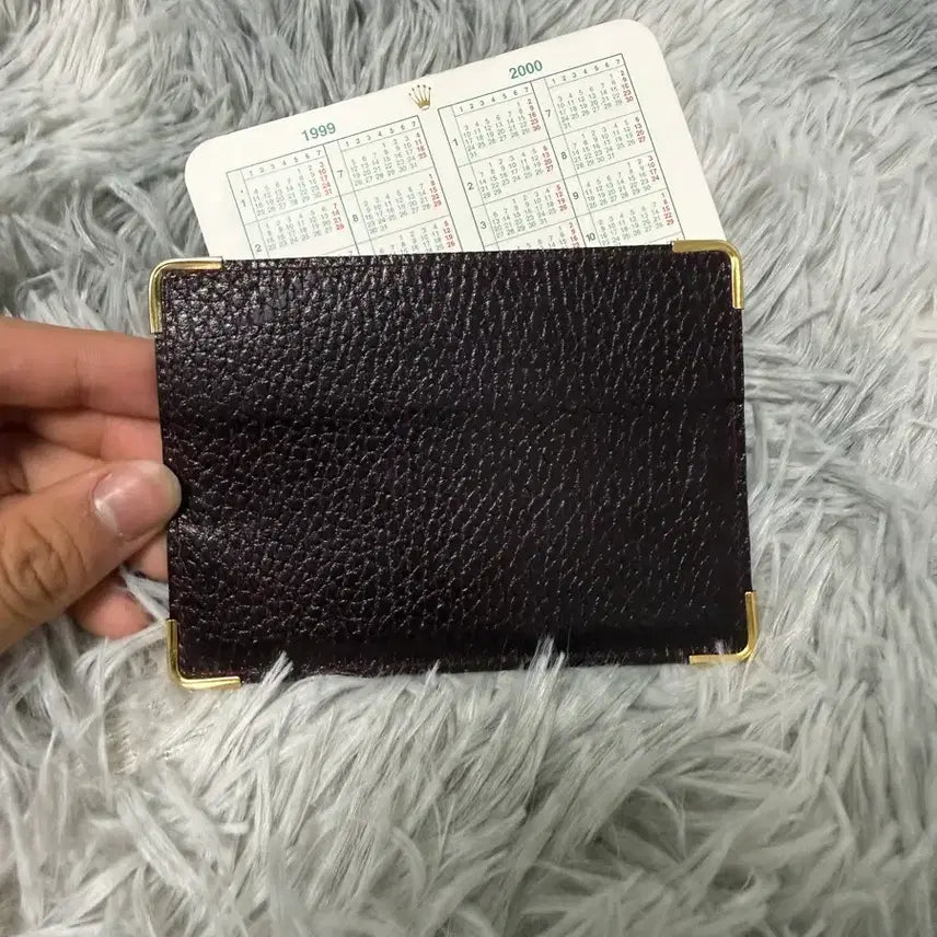 [BUNJANG] Rolex Leather Card Holder Brown / 롤렉스 가죽 카드지갑 브라운