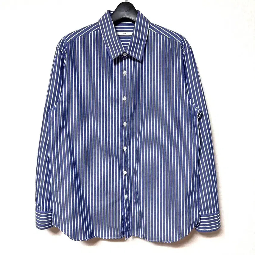 [BUNJANG] System Homme Striped Shirt / [M,95]한섬 시스템 옴므 스트라이프 셔츠 남방