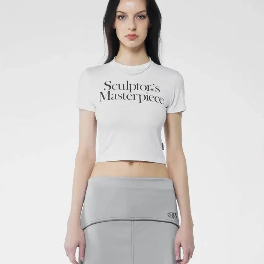 [BUNJANG] Sculptor Masterpiece Crop Tee White S / 새상품) 스컬프터 Masterpiece Crop Tee White S