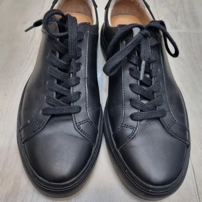 [BUNJANG] Josepht Black Leather Sneakers / 250 조셉트 블랙 스니커즈