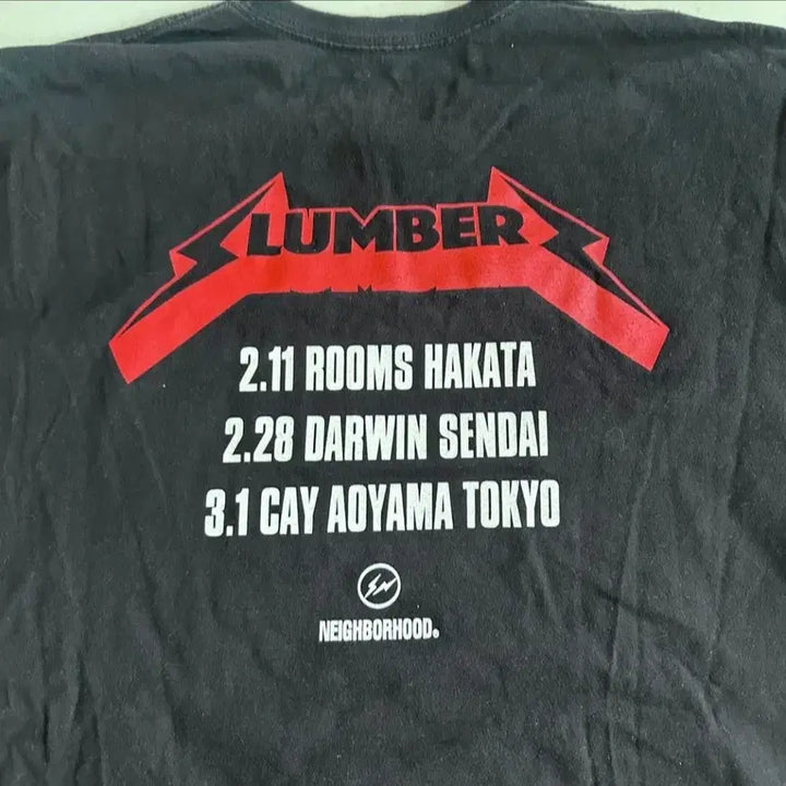 [SOLD OUT] 네이버후드 x 프라그먼트 SLUMBER 반팔티(XL)