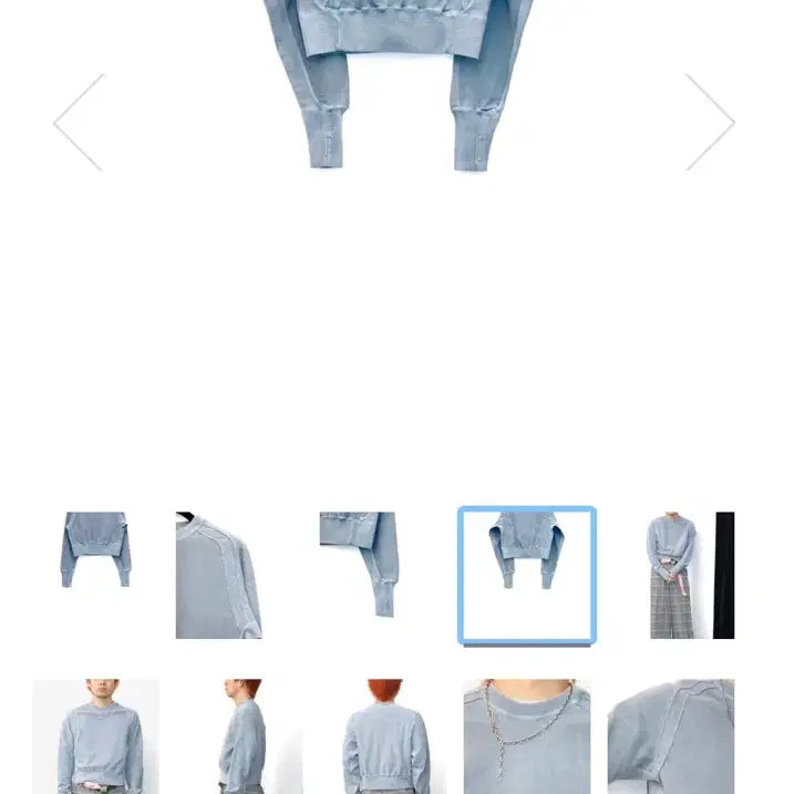 [BUNJANG] Jian Ye Orbit Top Dyed Aqua Size M / Jian Ye ORBIT TOP(DYED AQUA)-M사이즈