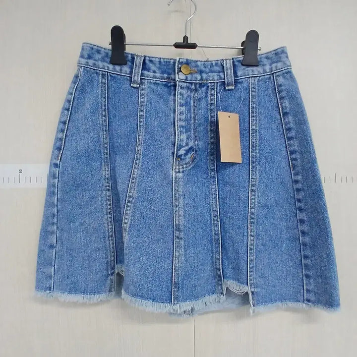 [BUNJANG] Denim Mini Skirt A-Line / 청 데님 미니 스커트 A라인