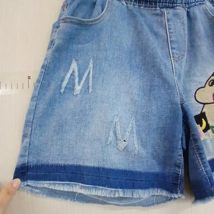 [BUNJANG] Moomin Denim Shorts / 무민 데님 반바지 5부