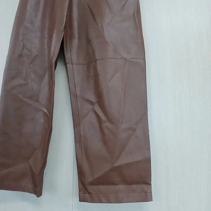 [BUNJANG] Derek Lam Brown Leather Wide Pants / DEREK LAM브라운 레더 와이드 팬츠