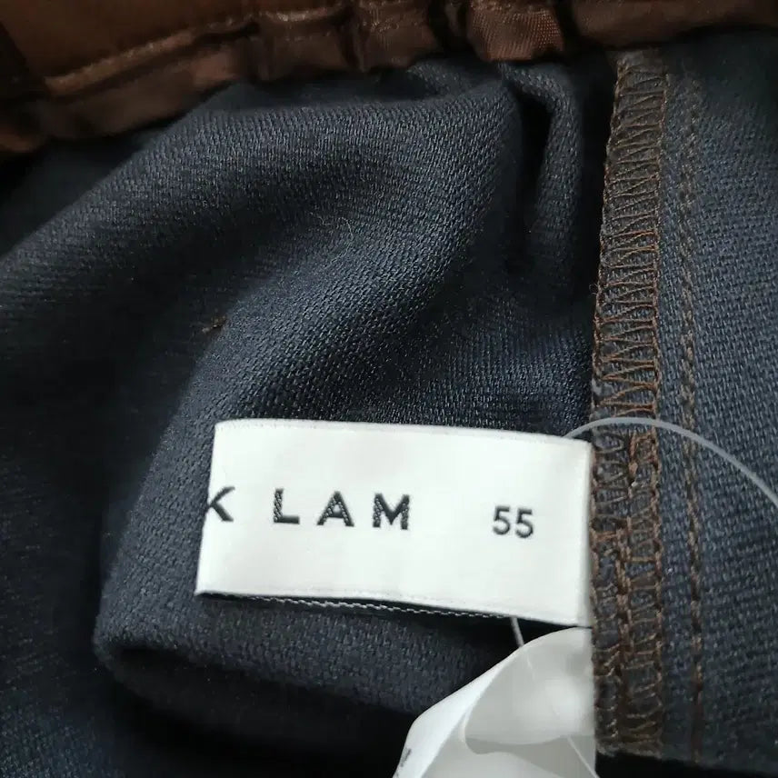 [BUNJANG] Derek Lam Brown Leather Wide Pants / DEREK LAM브라운 레더 와이드 팬츠
