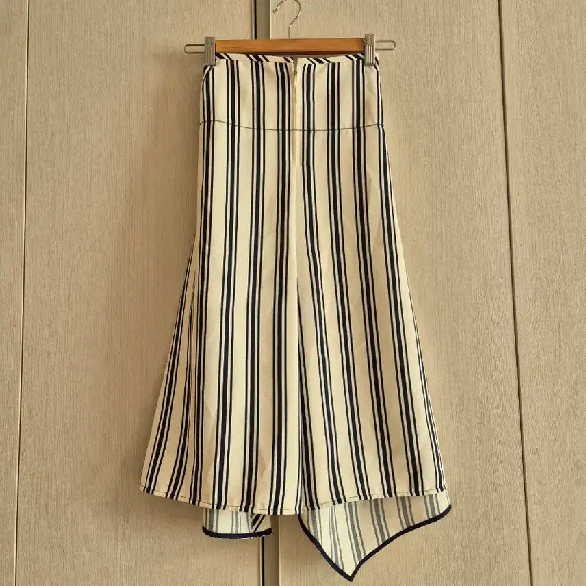 [BUNJANG] System Striped Long Skirt / 시스템