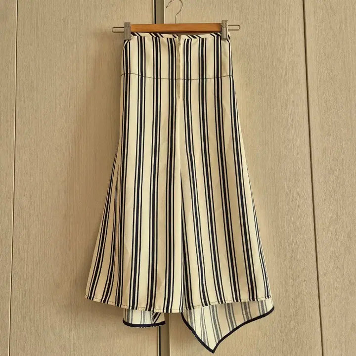 [BUNJANG] System Striped Long Skirt / 시스템