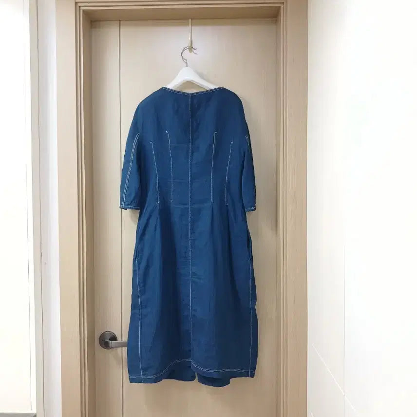 [SOLD OUT] BROWNS 린넨 스티치 원피스