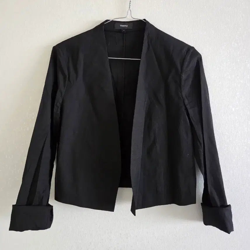 [BUNJANG] Theory Linen Short Jacket / Theory 띠어리 블랙 숏  마자켓