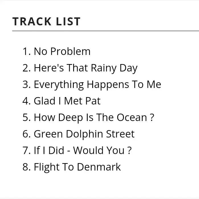 [BUNJANG] Duke Jordan Flight To Denmark CD / 듀크 조던 Flight To Denmark CD