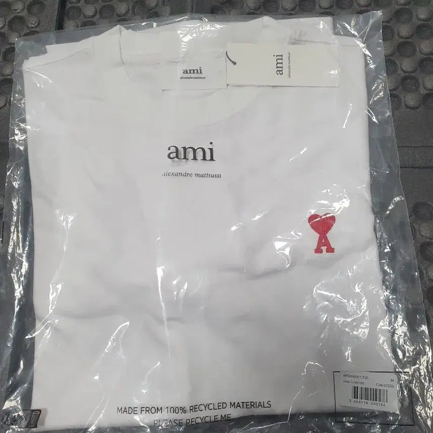 [BUNJANG] Ami Small Heart Logo Long Sleeve Shirt / 아미 스몰 하트 로고 롱슬리브 M