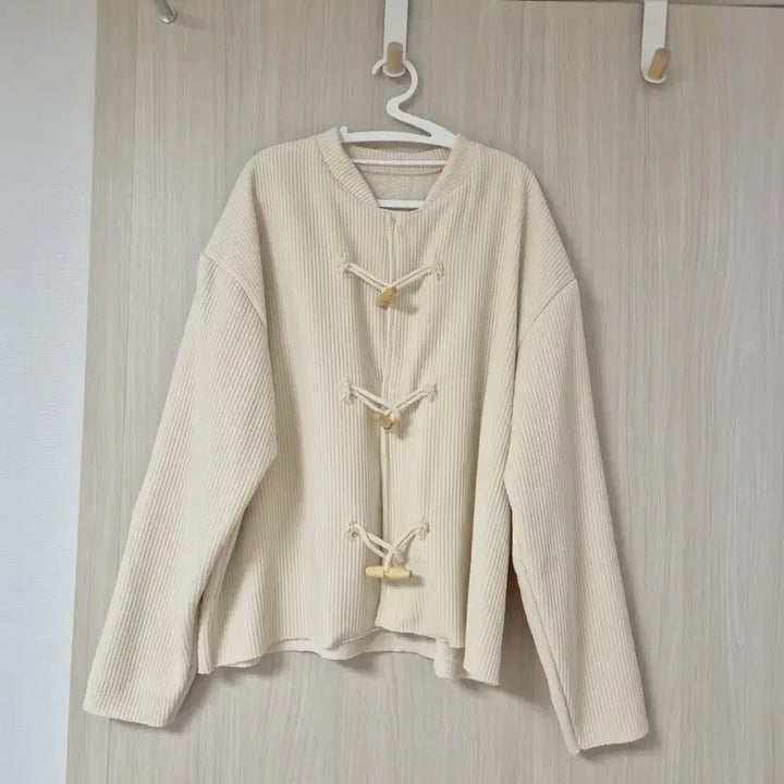 [BUNJANG] Ivory Toggle Coat / 여성 떡볶이 자켓 아이보리 새상품
