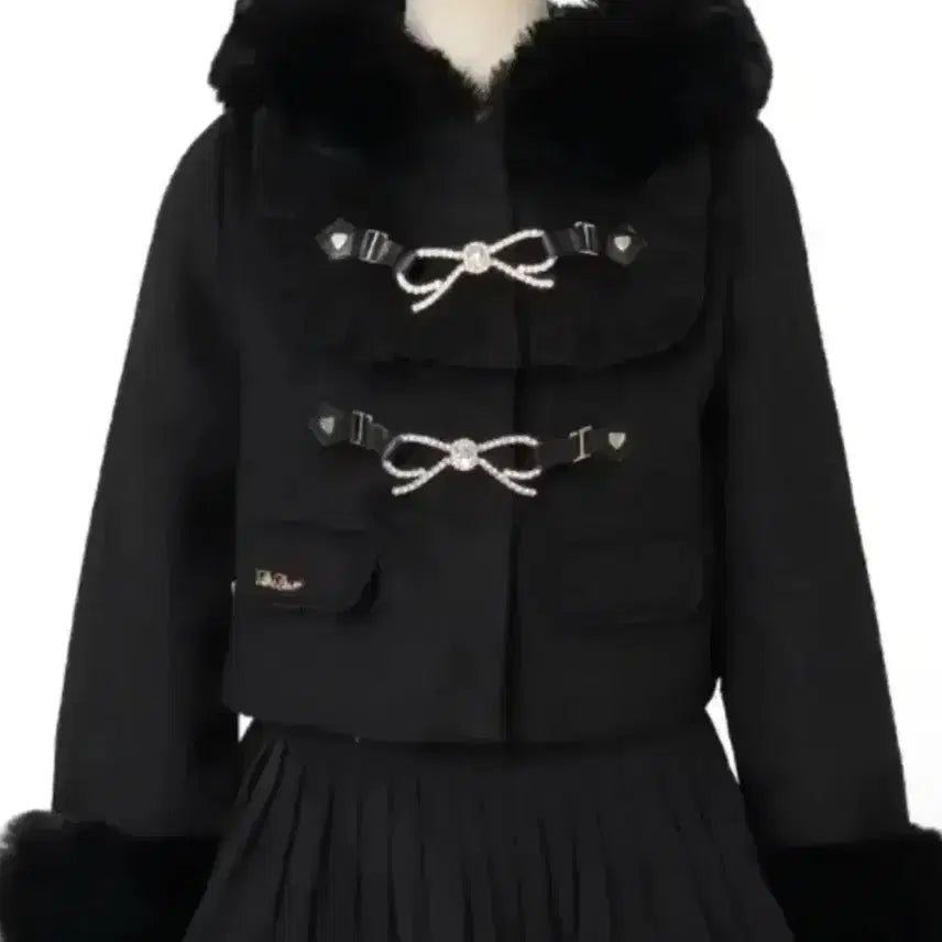 [BUNJANG] Liz Lisa Short Coat Black / 리즈리사 숏코트 블랙 정품