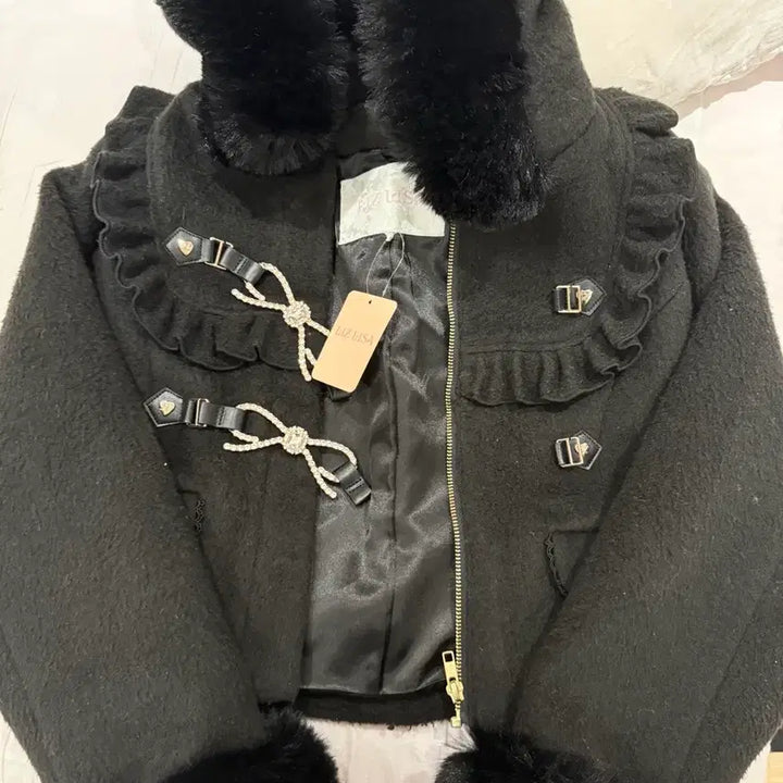 [BUNJANG] Liz Lisa Short Coat Black / 리즈리사 숏코트 블랙 정품