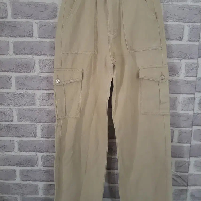 [BUNJANG] CIDER Beige Cargo Cotton Pants S / CIDER 베이지 카고 면바지S/알뜰한여우